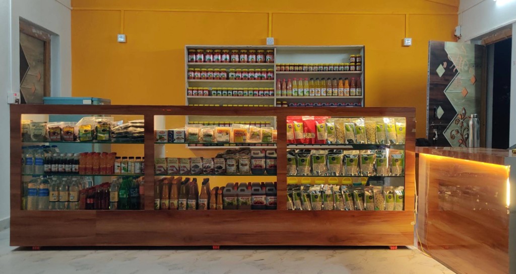 Vijayshree Cashew offline store interior